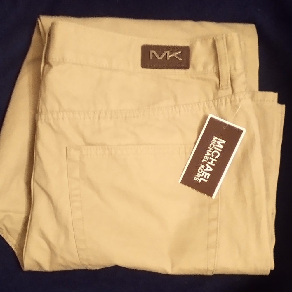 Michael Kors Tailor Fit Flat Front khakis